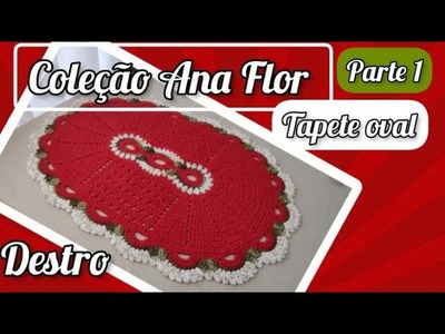 Tapete oval Ana Flor - Vídeo aula parte 1