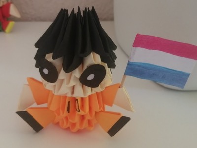 Tutorial jugador de fútbol Países Bajos en origami 3d fácil #futbol #paisesbajos