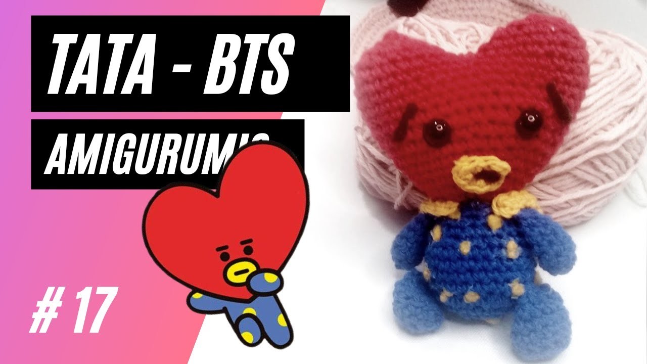 #17 TATA BTS Amigurumis . TATA BT21 A crochet paso a paso