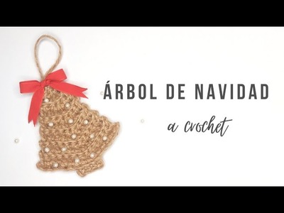 ÁRBOL de NAVIDAD a CROCHET (Yute)