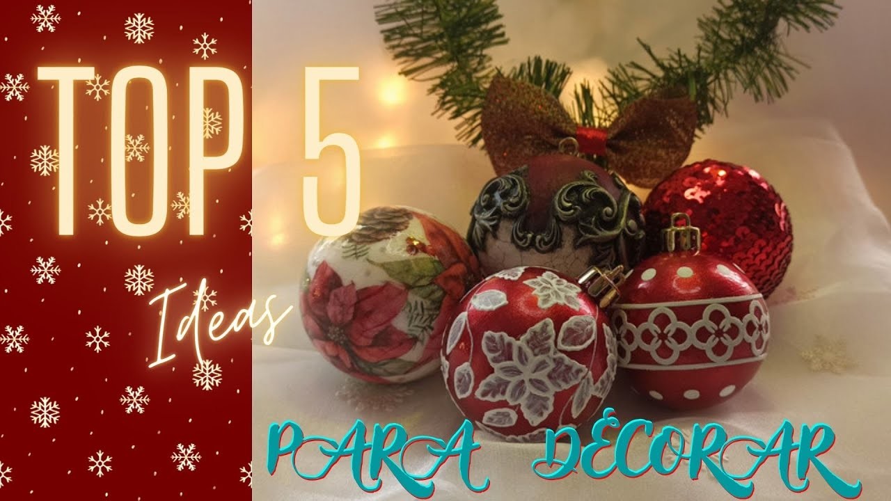 Mis 5 técnicas preferidas para decorar bolas de Navidad
