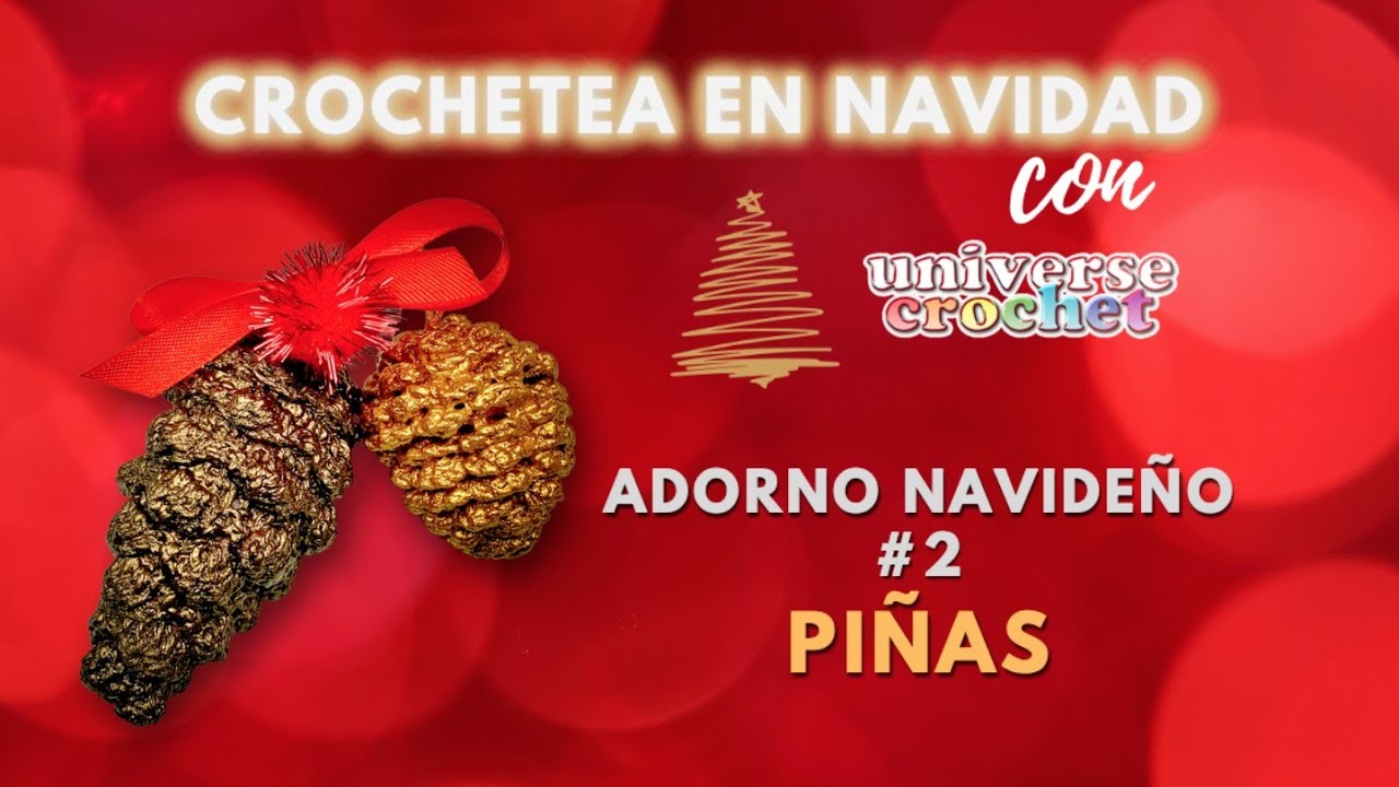 Nadie creerá que las has tejido a crochet. Adorno navideño #2: Piñas