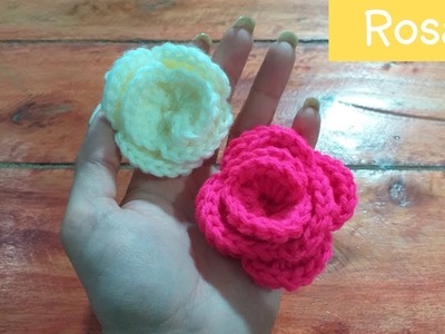 Rosas tejidas en Crochet MUY FÁCIL - Paso a Paso