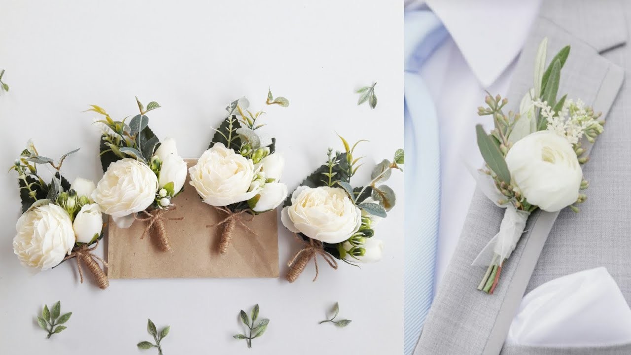 Cara membuat Korsase Jas dari Bunga Artificial | Boutonniere artificial