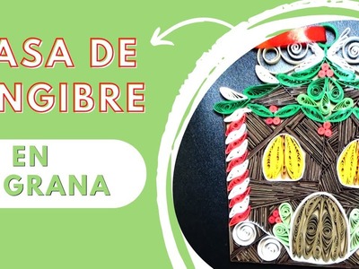 Casa de Jengibre en filigrana |  Paper Quilling Gingerbread house | Christmas ornament for tree ????????????????