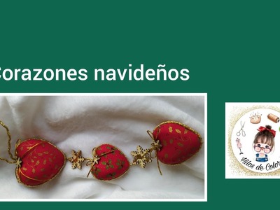 Corazones Navideños  Patchwork Embutido #hilosdecolores #patchwork #navidad