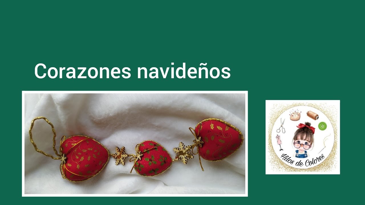 Corazones Navideños  Patchwork Embutido #hilosdecolores #patchwork #navidad