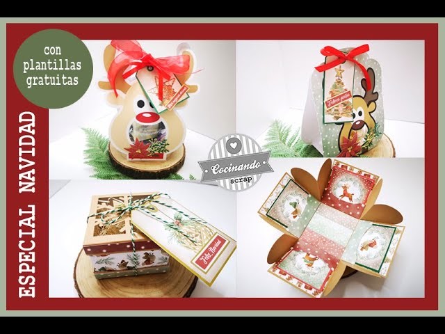 REGALOS DE NAVIDAD INSPIRACION y plantillas descargables DIV