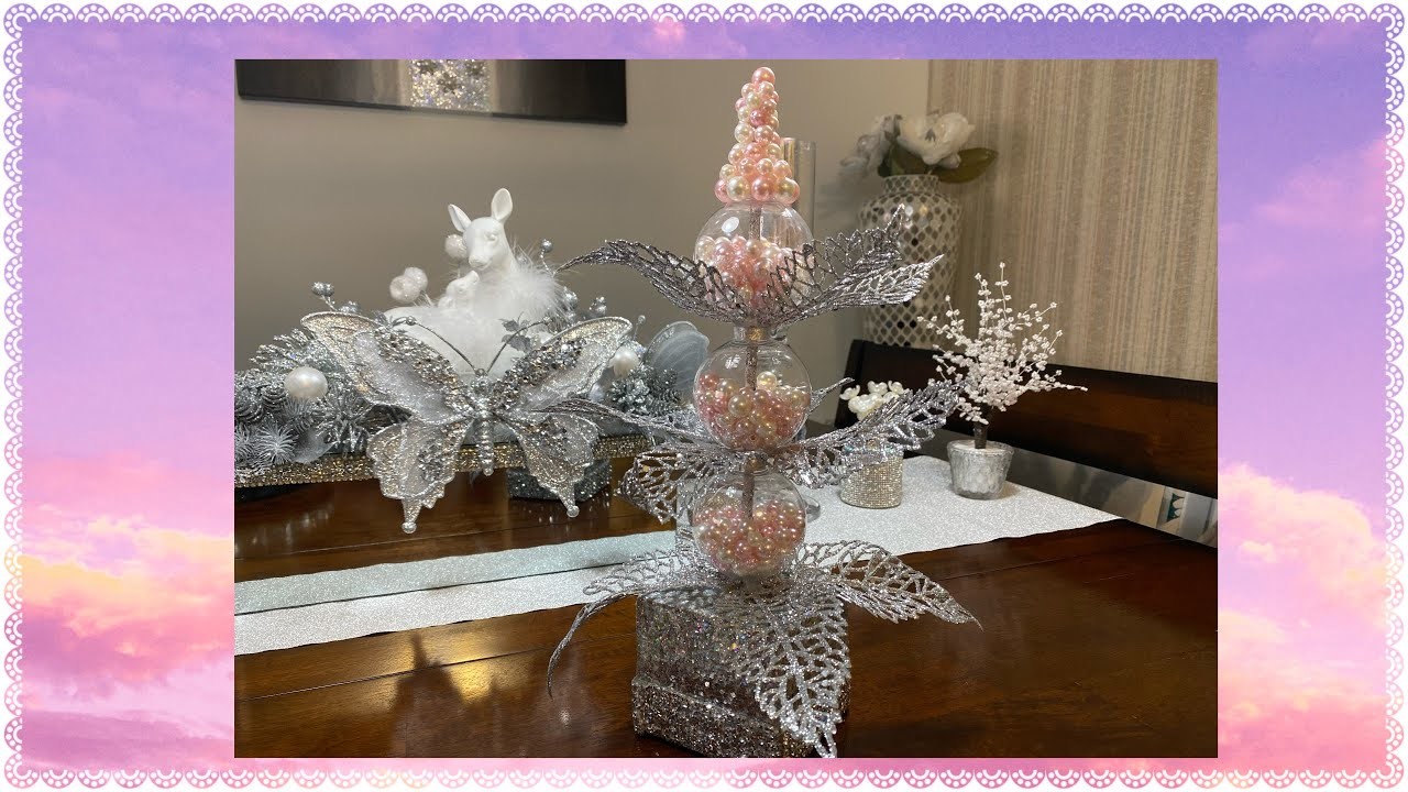 #415-Como hacer un Pino con Perlas y Esferas para Navidad ~ #diychrismastree@teremartinmanualidades