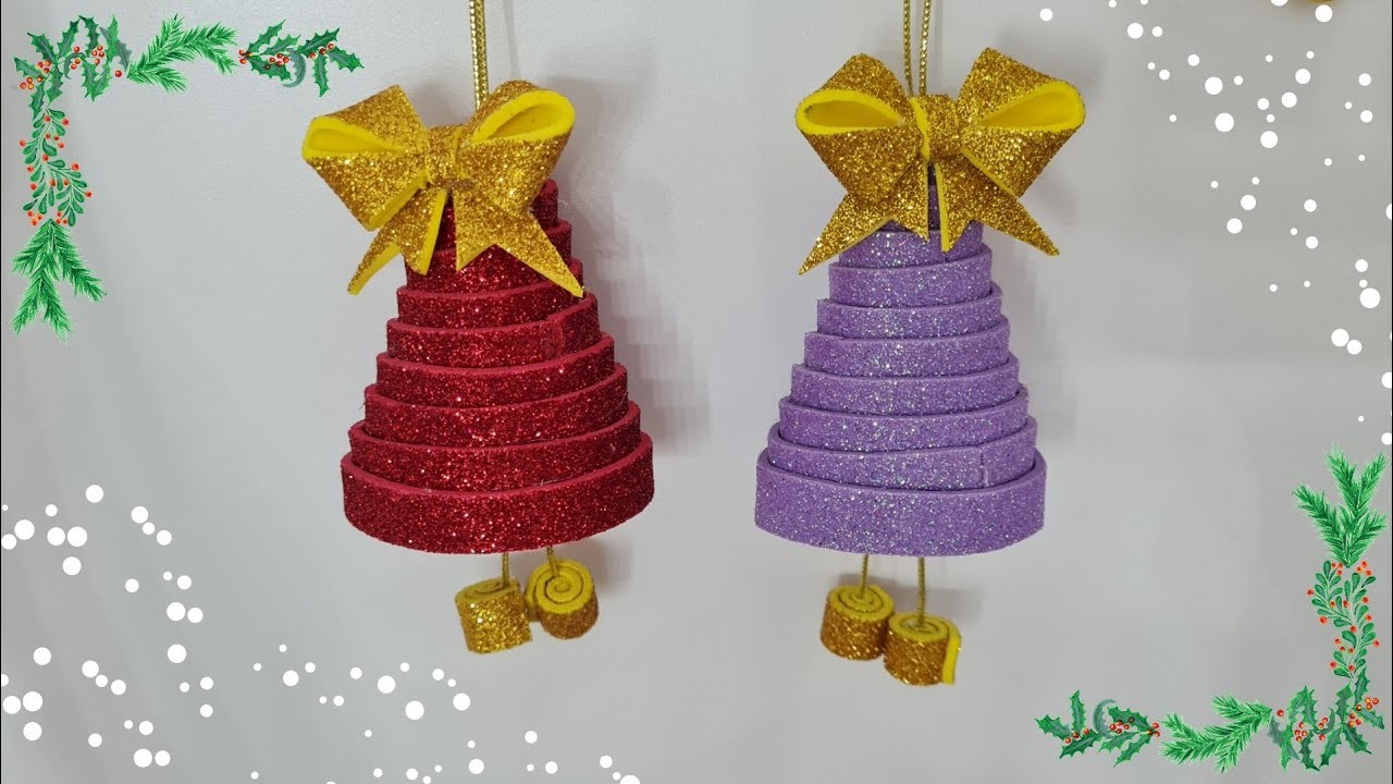 Campanas navideñas para decorar el árbol de navidad