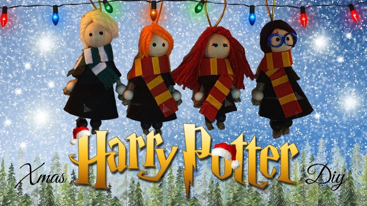 ADORNOS ARBOL NAVIDAD, PERSONAJES HARRY POTTER, COLABORACION CON MICHAEL SOLIS CHP. FANDOM XMAS DIY.