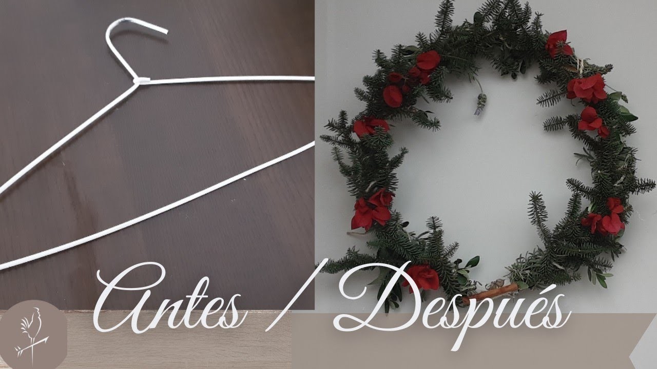 Como Hacer 2 #CORONAS NAVIDEÑAS Naturales y lowcost