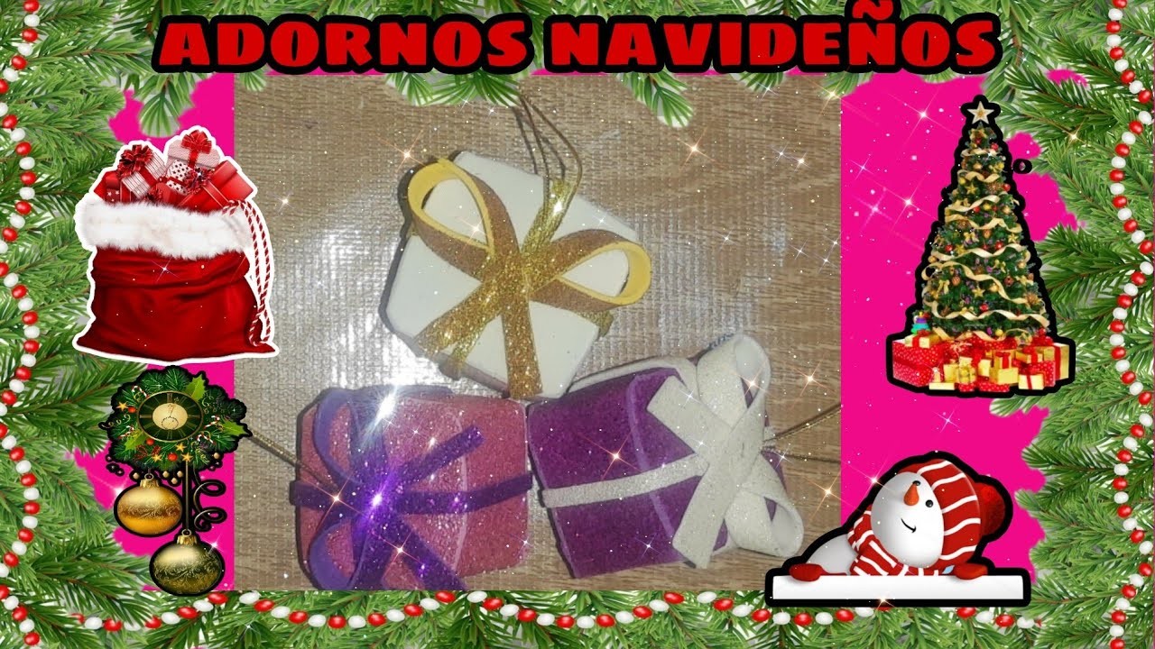 ????COMO HACER UNAS LINDAS CAJITAS DE REGALO????adornos navideños para el árbol???? manualidades para vender