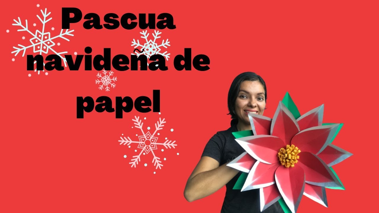 Pascua navideña de papel