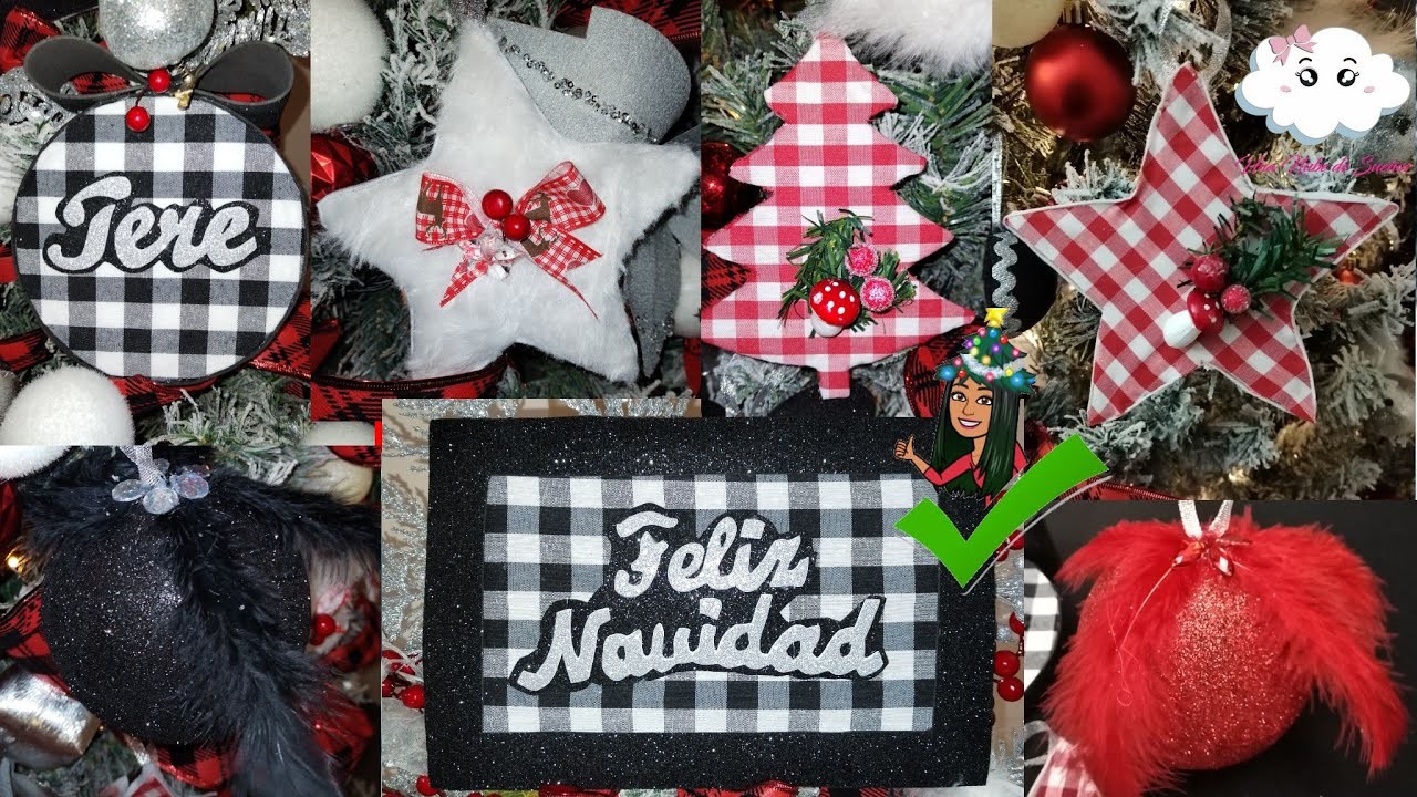 ????Como Hacer Adornos y Punta de Árbol Personalizados, Bonitos y Originales DIY