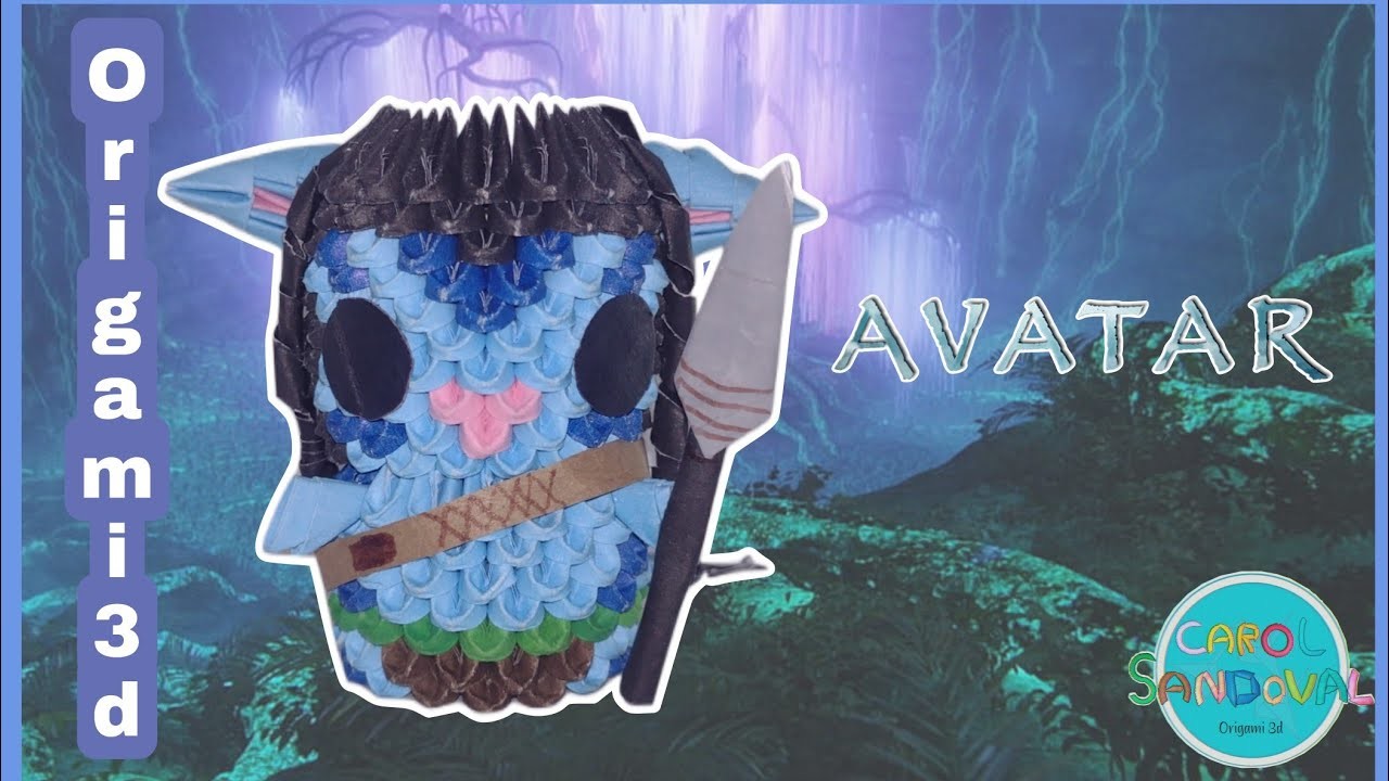 Haz a Jake Sully de Avatar en origami 3d| Carol Sandoval