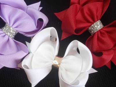 Moño Amora con liston de 4 cm