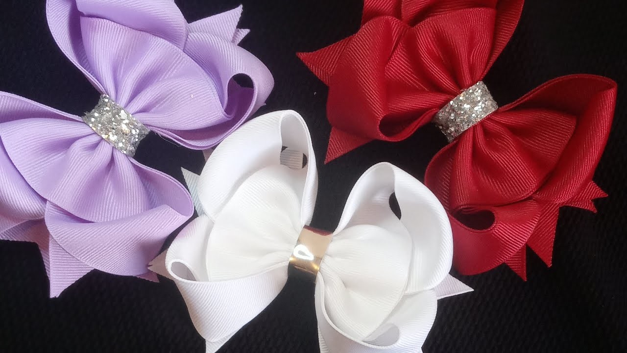 Moño Amora con liston de 4 cm