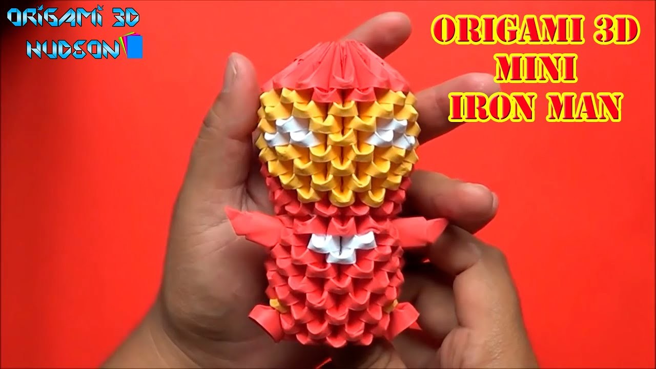 Origami 3D Mini iron man