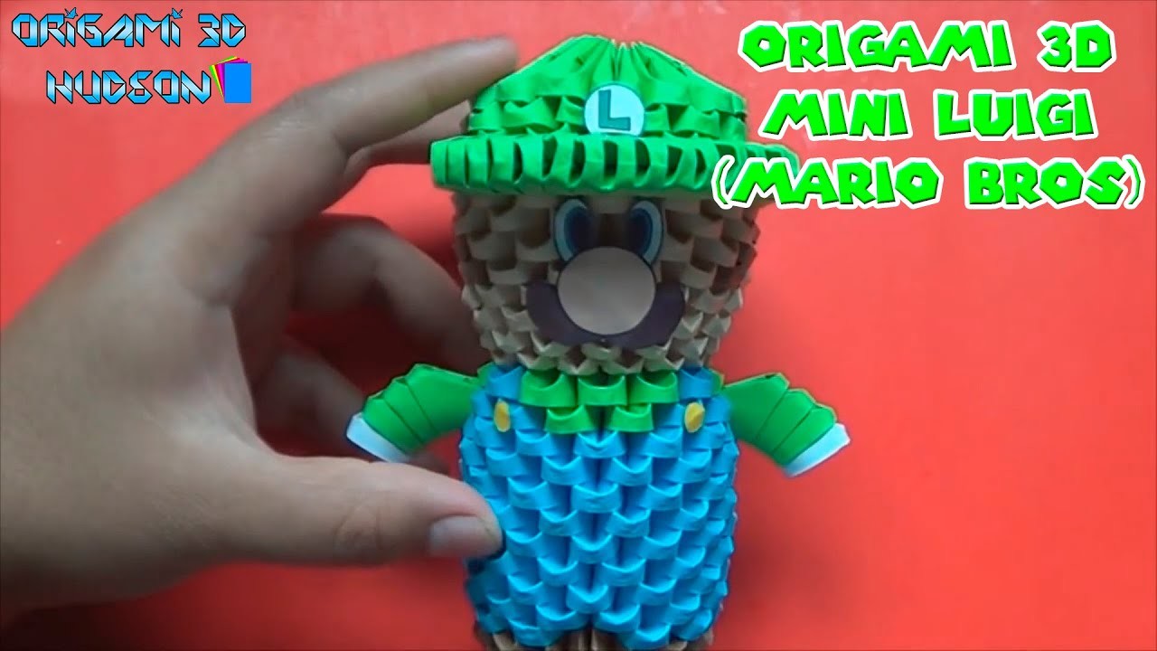 Origami 3D Mini Luigi Mario Bros