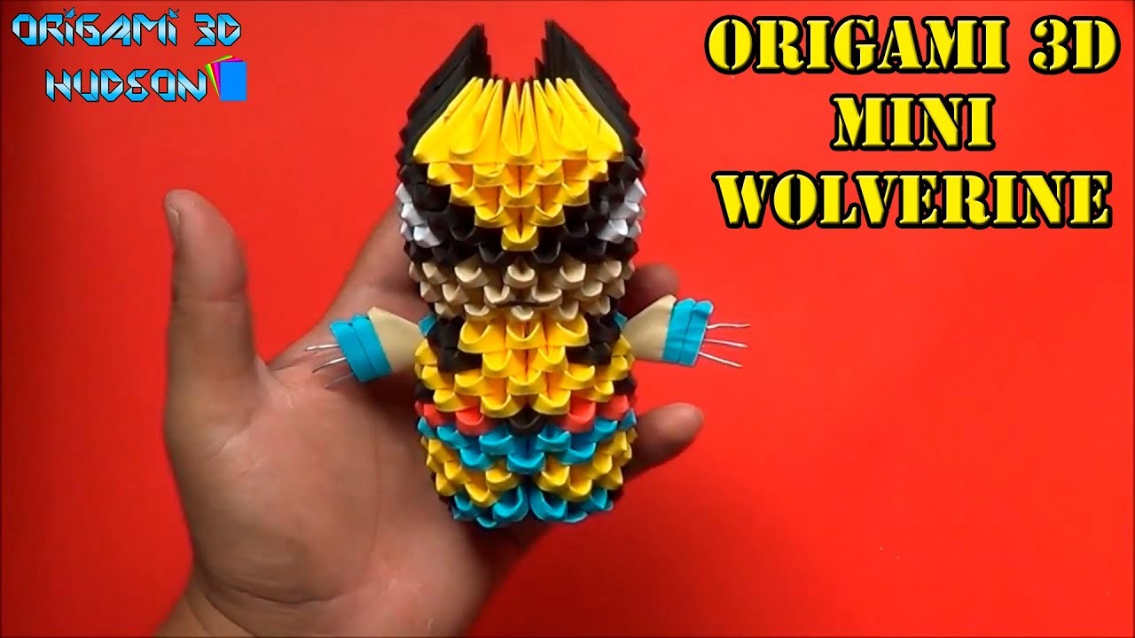 Origami 3D Mini Wolverine