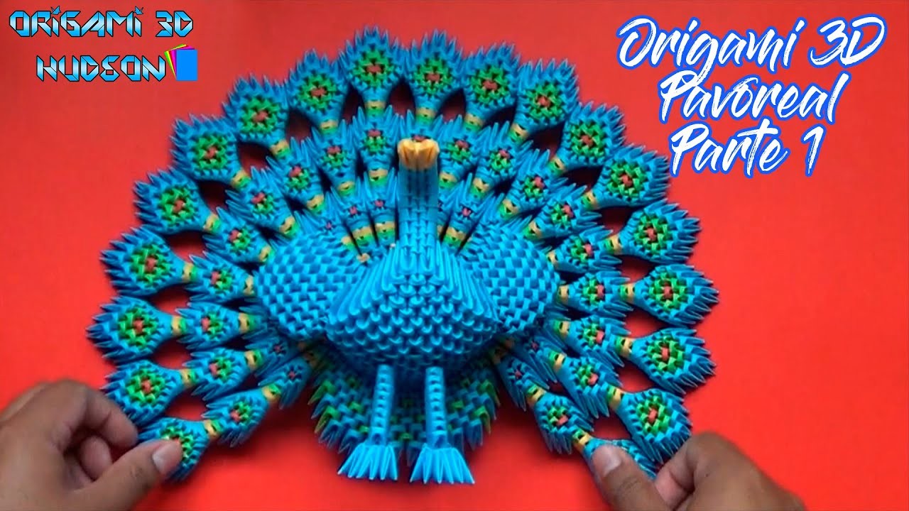 Origami 3D Pavoreal parte 1