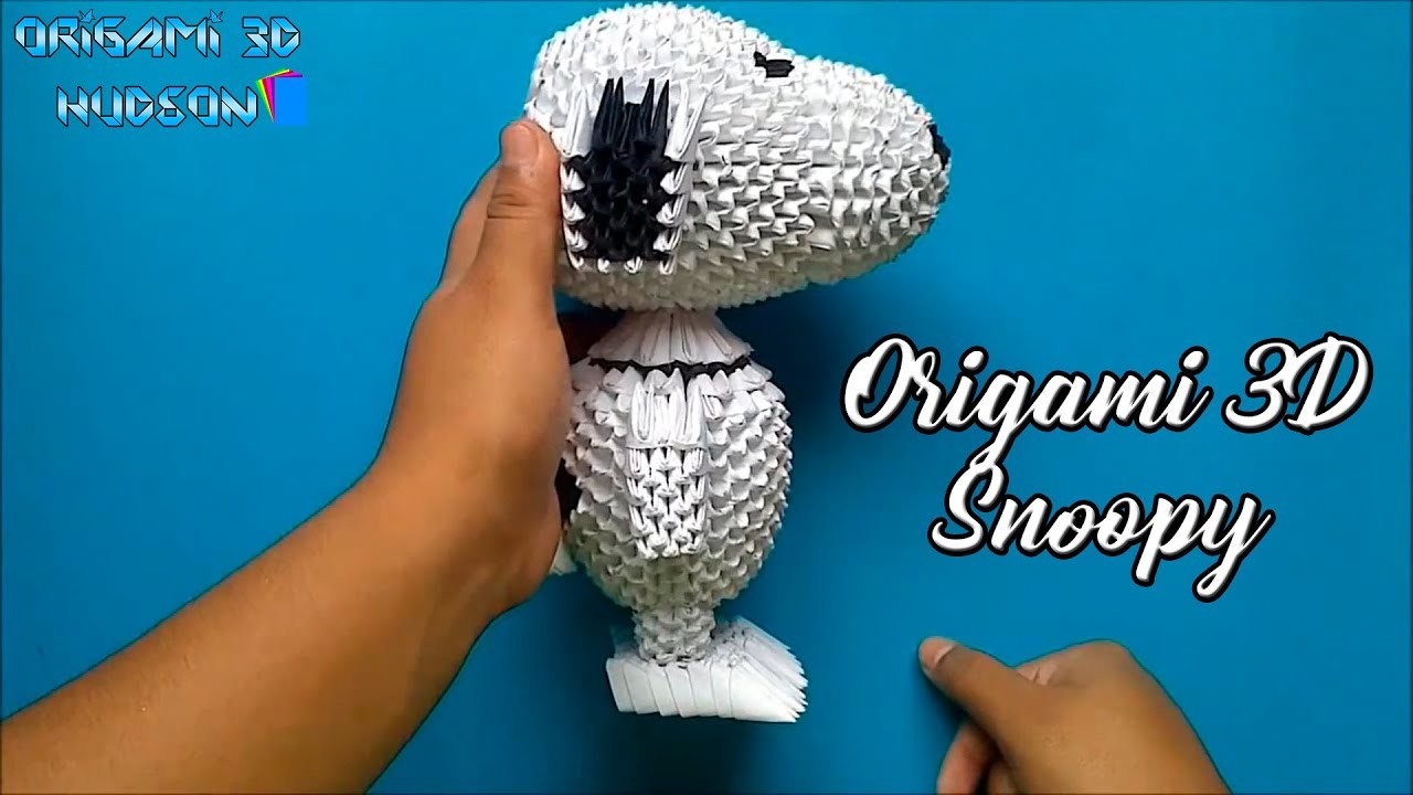 Origami 3D Snoopy