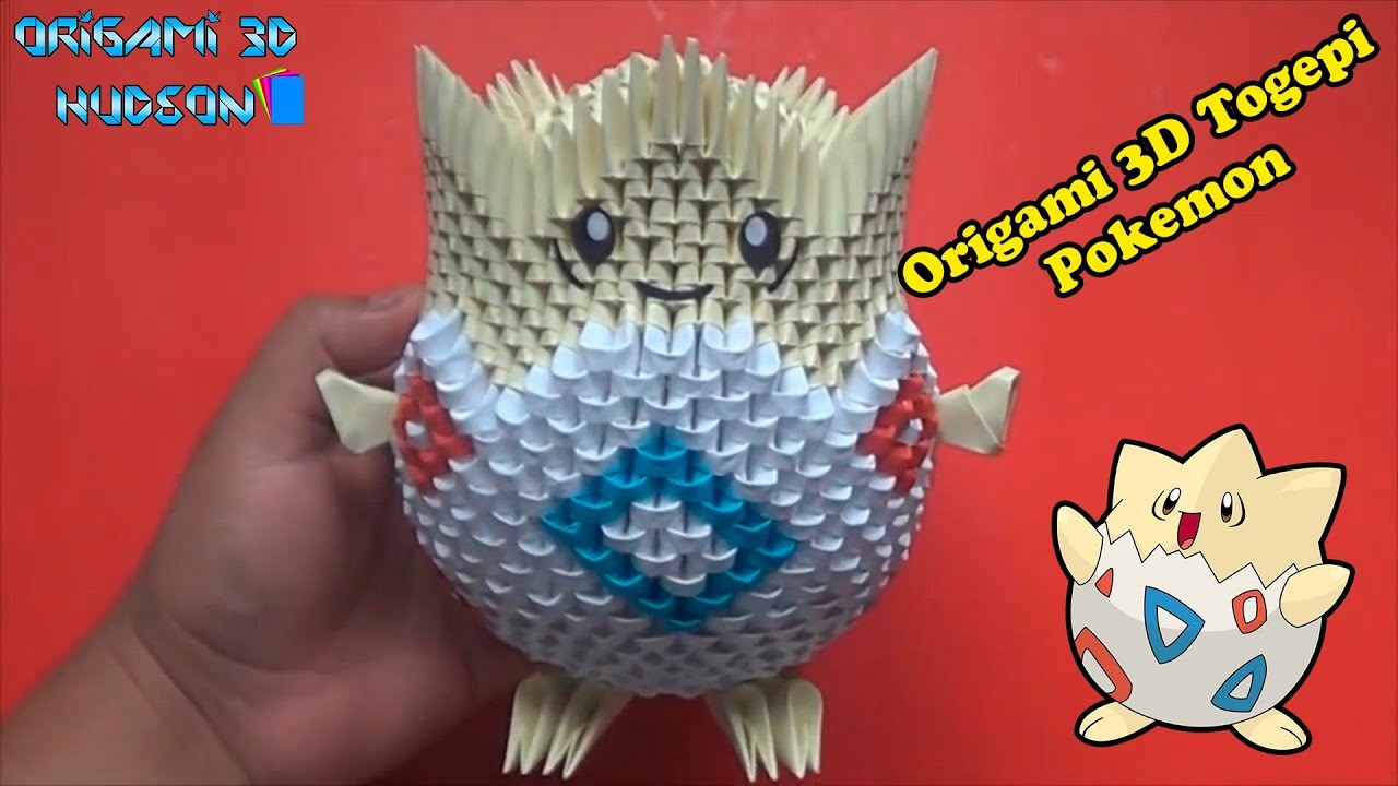 Origami 3D Togepi Pokemon