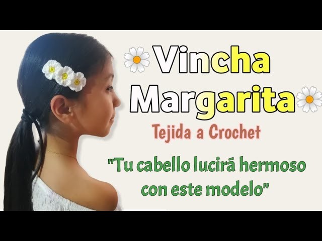 ????Vincha Margarita Tejida a Crochet  ????| Idea que te ayuda emprender desde casa????????