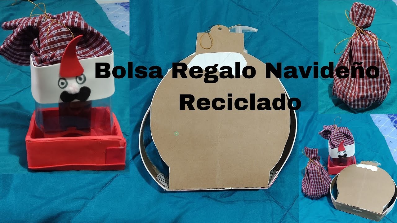 Bolsas de regalo Navideño Reciclado |Recycled Christmas gift bags