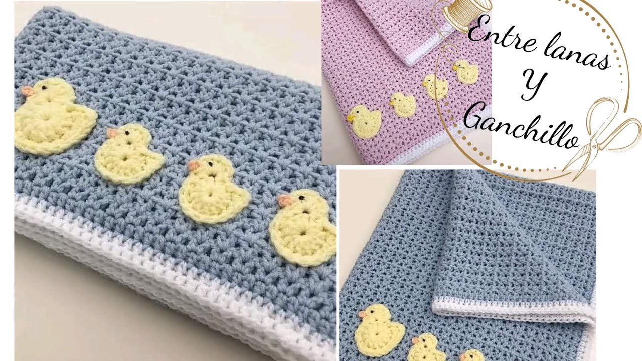 Cómo tejer manta para bebé en simples pasos para principiantes en crochet