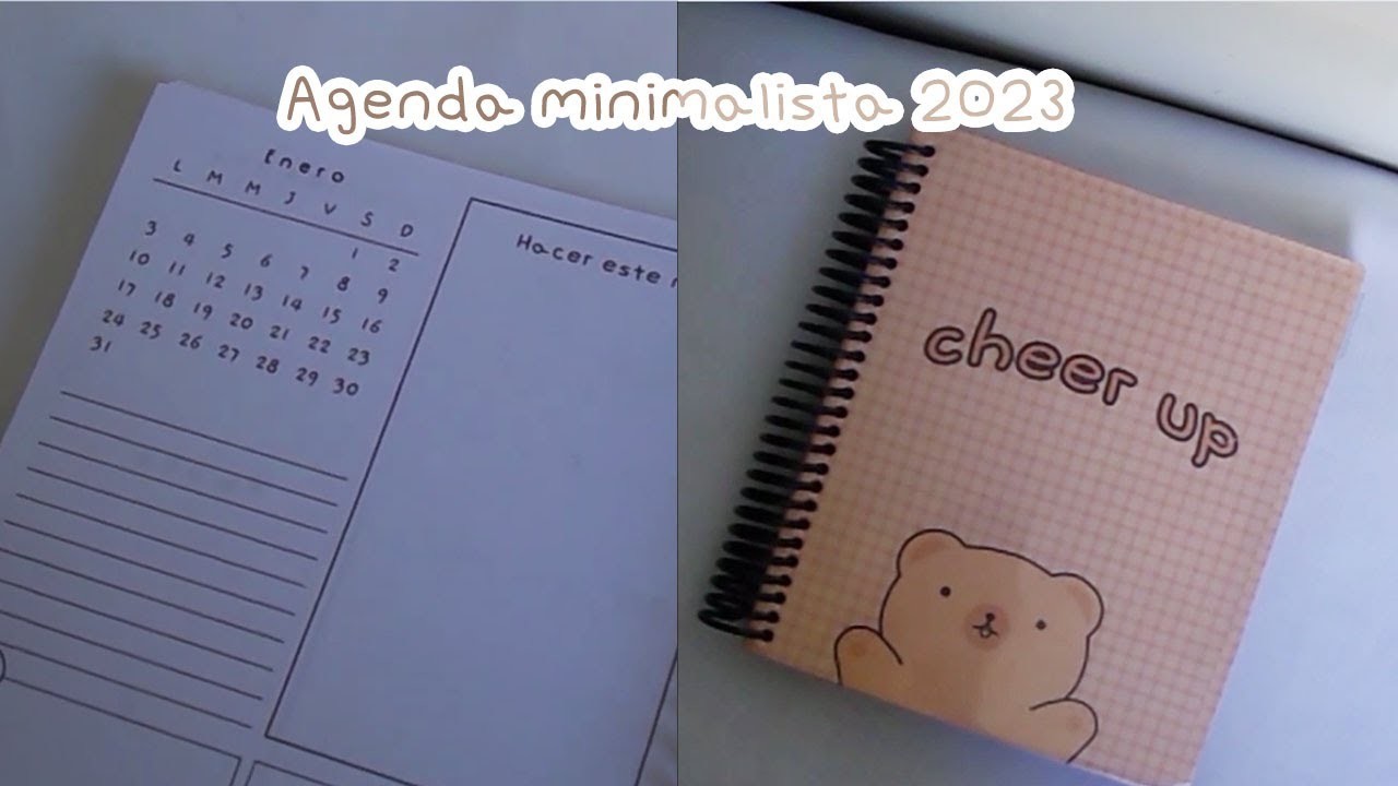 DIY Agenda minimalista 2023   Imprimible