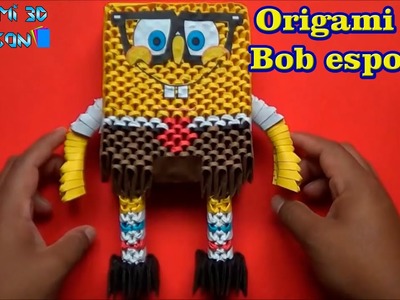 Origami 3D Bob esponja