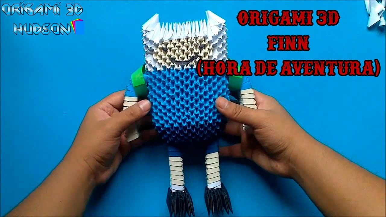 Origami 3D Finn Hora de aventura