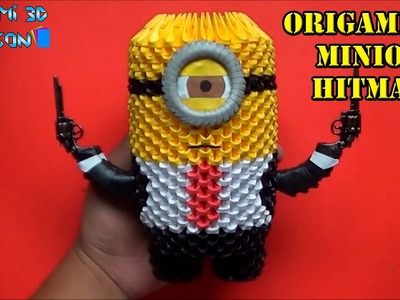 Origami 3D Minion Hitman