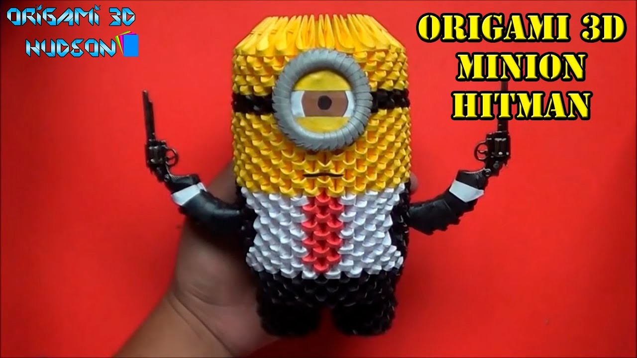 Origami 3D Minion Hitman