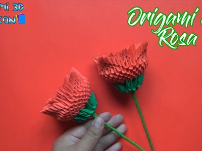 Origami 3D Rosa