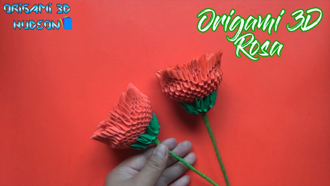 Origami 3D Rosa