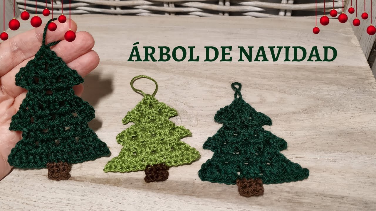 ÁRBOL DE NAVIDAD A CROCHET FÁCIL Y RÁPIDO