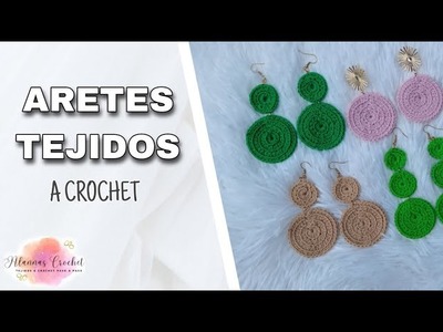 Cómo Hacer ARETES TEJIDOS A Crochet HERMOSOS(FÁCIL)