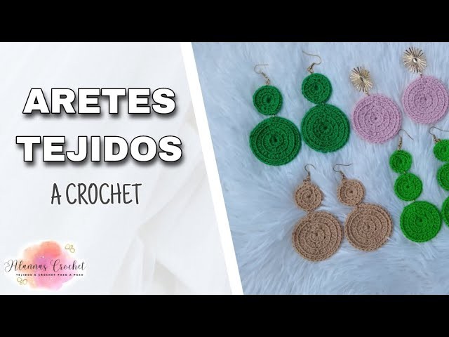 Cómo Hacer ARETES TEJIDOS A Crochet HERMOSOS(FÁCIL)
