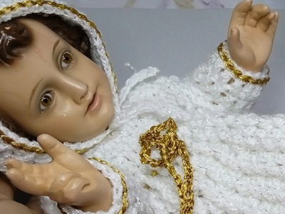 ???? #comotejer Vestido.Ropón tejido de Niño Dios #crochet PARTE 1 (Canesú)‼️ Tejiendo con Hilda Rosa ????