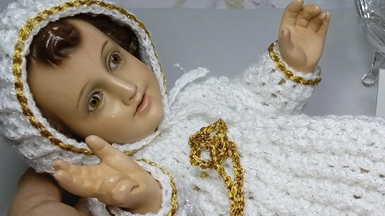 ???? #comotejer Vestido.Ropón tejido de Niño Dios #crochet PARTE 1 (Canesú)‼️ Tejiendo con Hilda Rosa ????