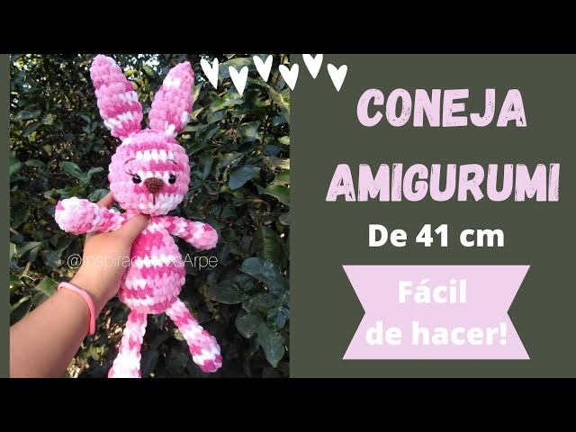 CONEJA AMIGURUMI DE 41cm ????????