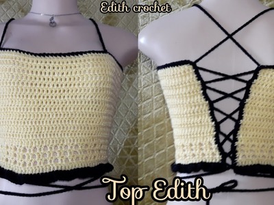 Top Edith Tejido A Crochet.Para Principiantes