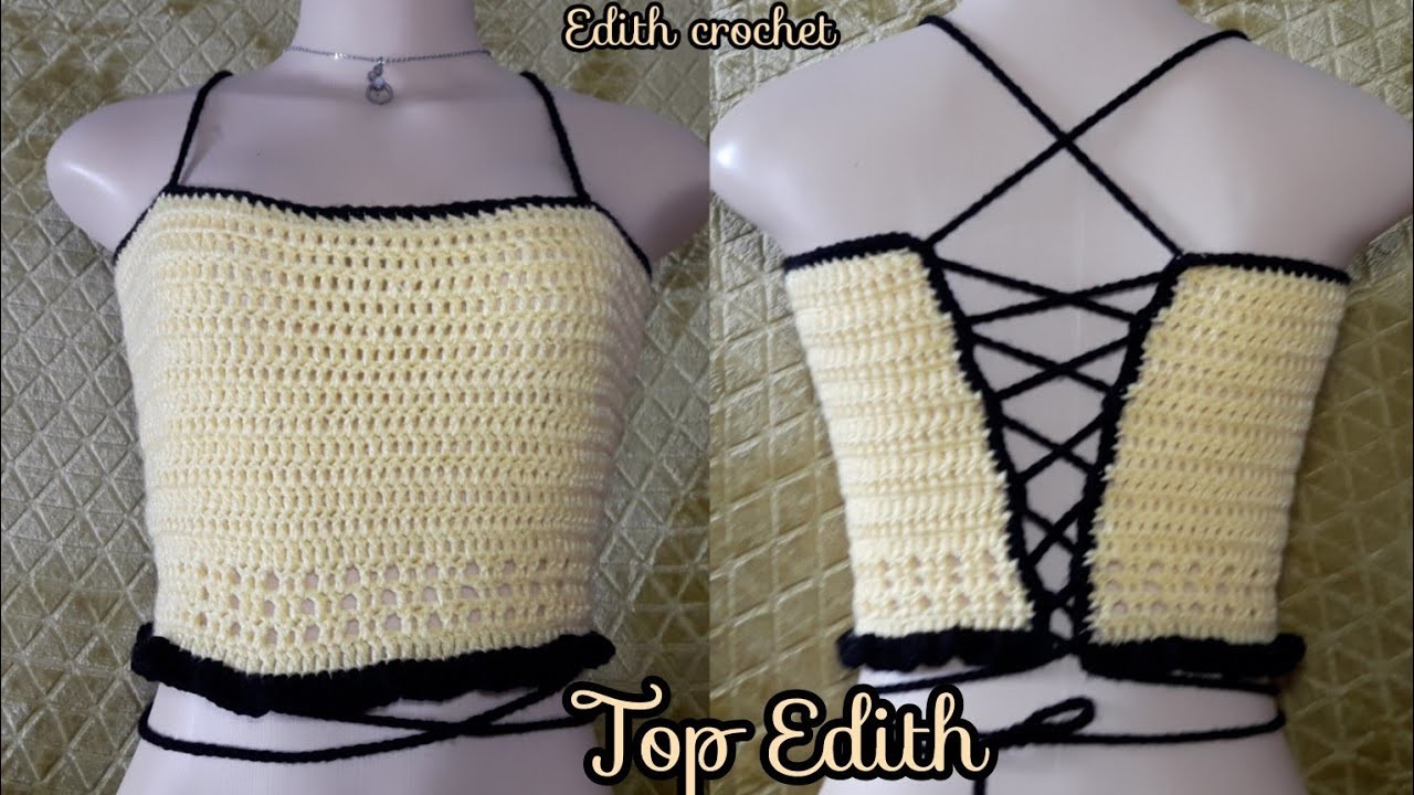 Top Edith Tejido A Crochet.Para Principiantes