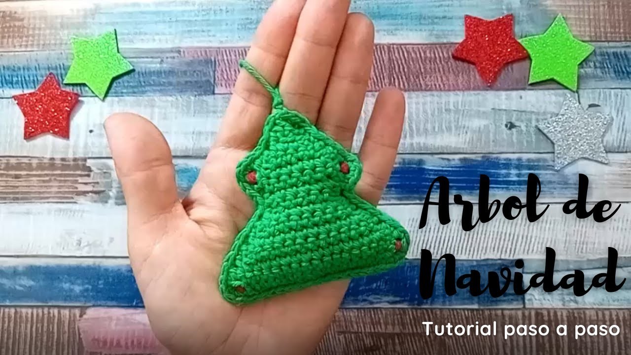 Tutorial Árbol de Navidad a crochet paso a paso (Amigurumi)