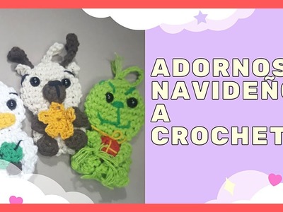 Adornos Navideños a crochet para el arbol - Crochet facil
