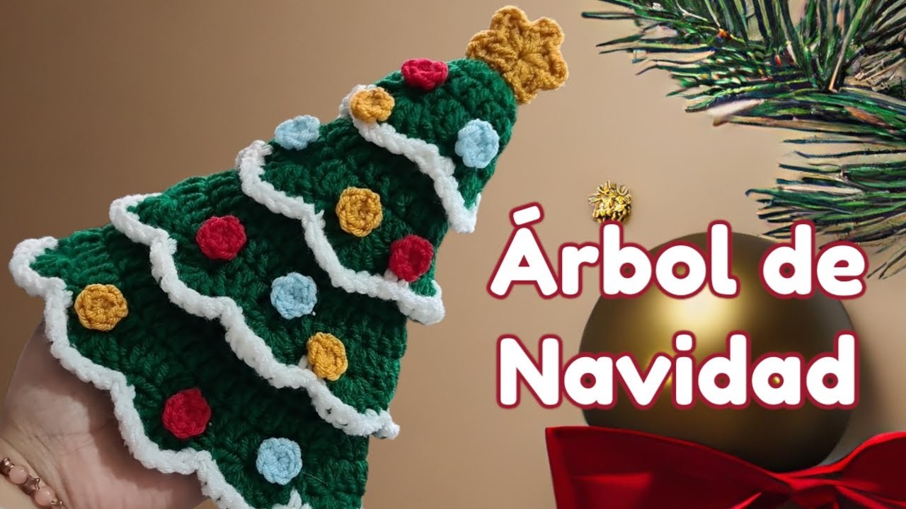 Árbol de Navidad Crochet ????Christmas tree decorations????- Subtitles inglish - Free patterns ????
