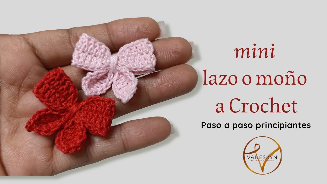 Como hacer un lazo a Crochet?. No te preocupes te enseño como hacerlo fácil. 